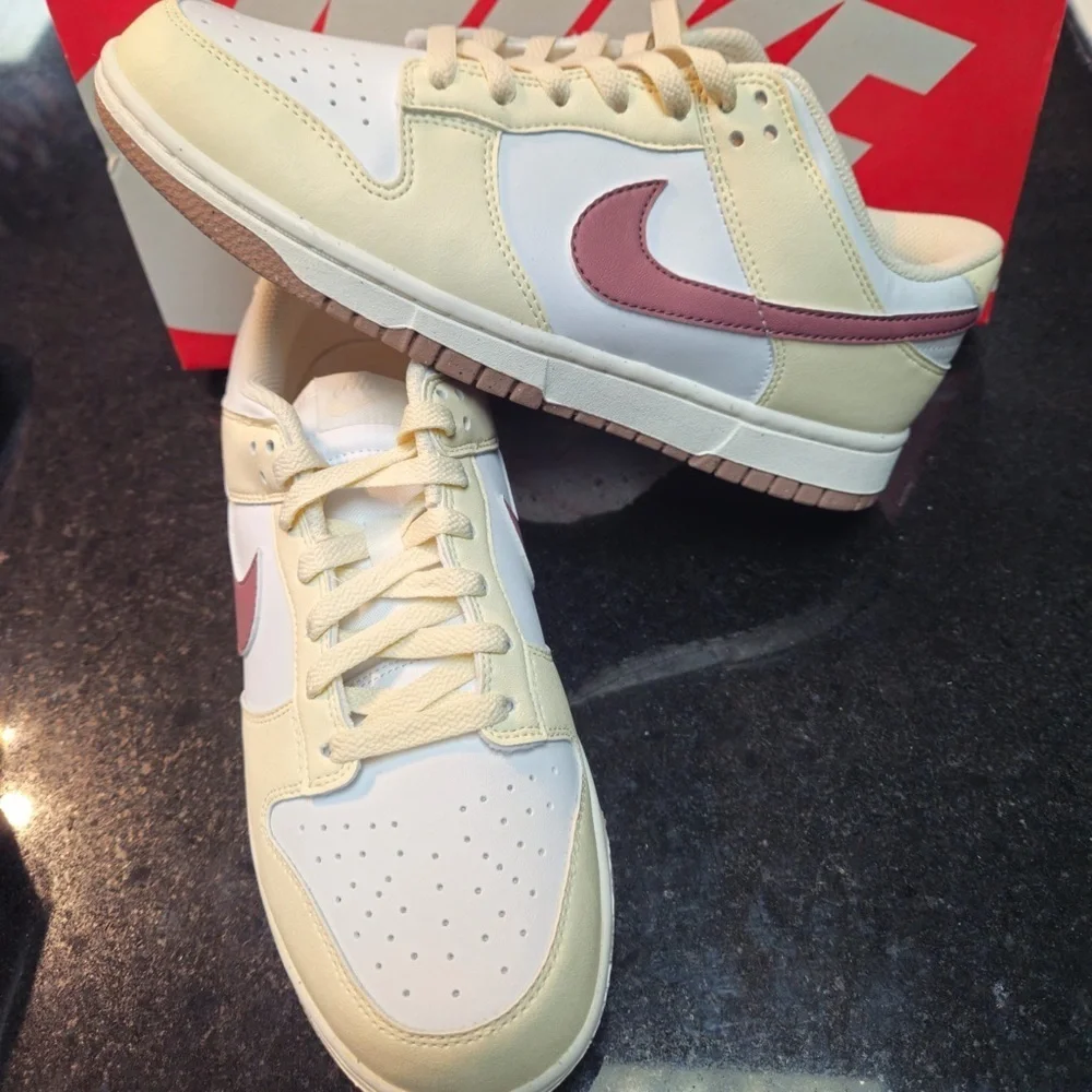 Women's Size 9.5 - Nike Dunk Low Next Nature Coconut Mauve DD1873 103